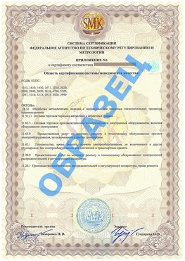 Приложение 1 Ишим Сертификат ГОСТ РВ 0015-002