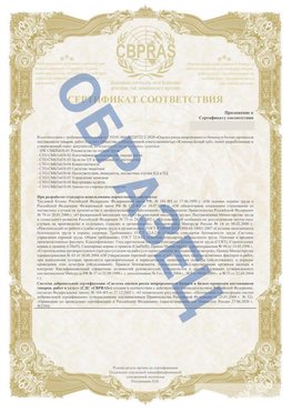 Образец Приложение к СТО 01.064.00220722.2-2020 Ишим Сертификат СТО 01.064.00220722.2-2020 